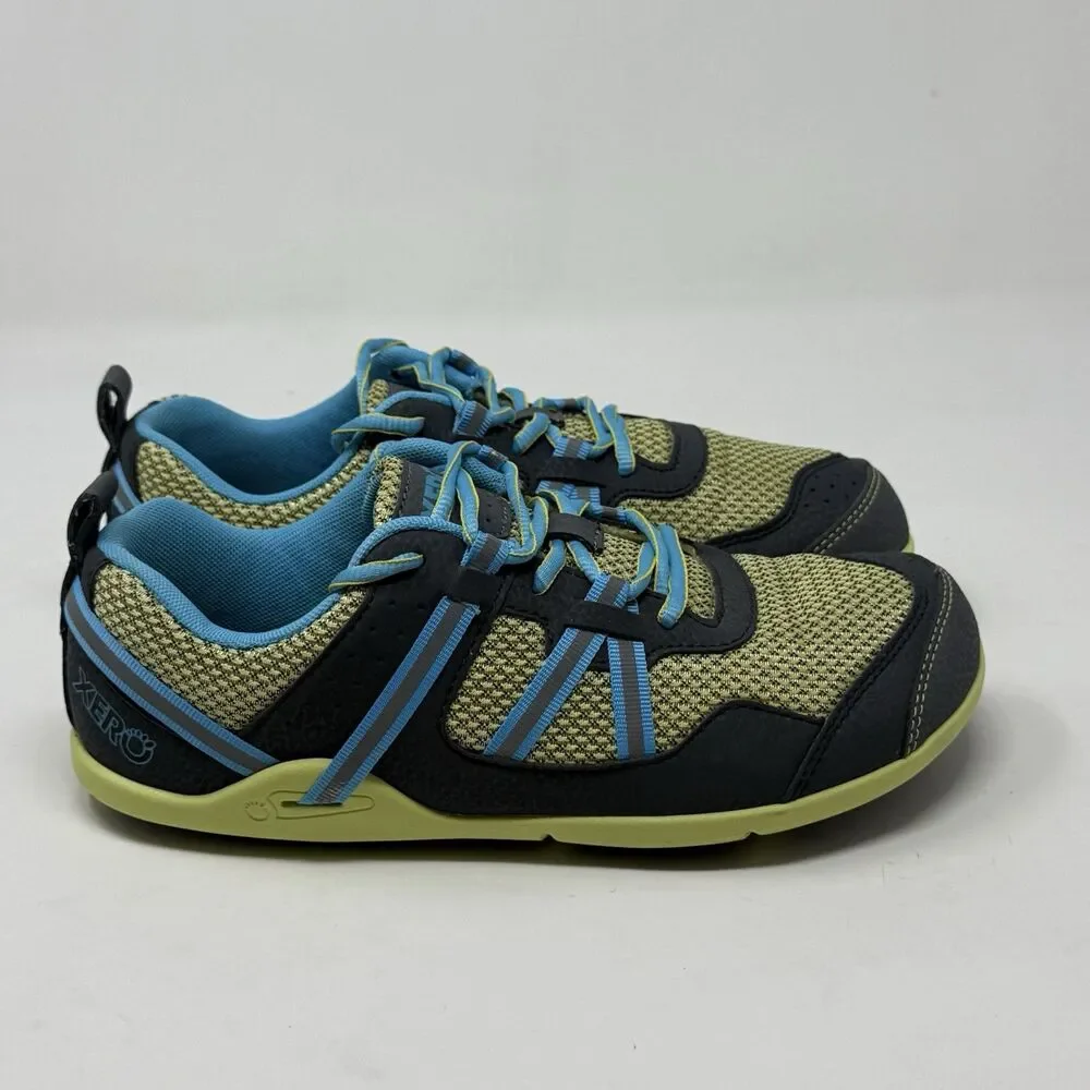 Xero Ipari Prio Barefoot Shoes Womens 8.5 Blue Citron Minimalist Sneakers